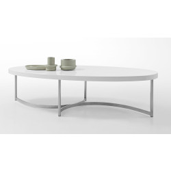 Modrest Modern White Lacquer Coffee Table