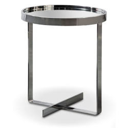 Modrest Wilcox Contemporary Small Mirrored End Table