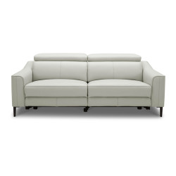 Divani Casa Eden - Modern Grey Leather Sofa 