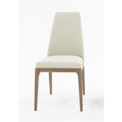 Modrest Encino Modern Grey & Walnut Dining Chair (Set of 2)