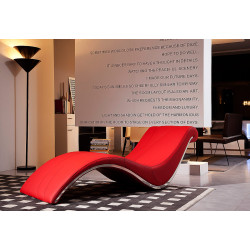 Divani Casa Essen Modern Red Leather Leisure Lounge Chaise