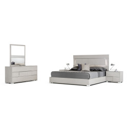 Modrest Ethan Italian Modern Grey Bedroom Set