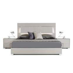 Modrest Ethan Italian Modern Grey Bed