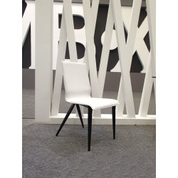 Exxo - Modern White & Black Dining Chair (Set of 2)