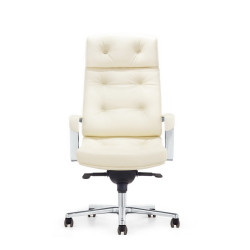 Modrest Forbes Modern White High-Back Office Chair