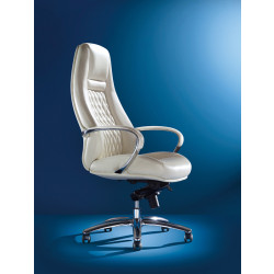 Modrest Rupert Modern White High-Back Office Chair