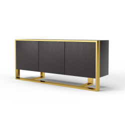 Modrest - Modern Fauna Wenge and Brass Buffet
