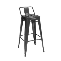 Dink - Modern Black Metal Counter Stool (Set of 4)