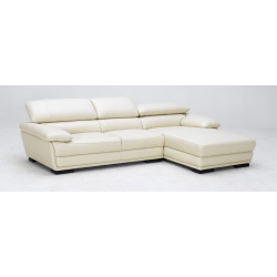 Divani Casa Protea Modern Espresso Leather Sectional Sofa