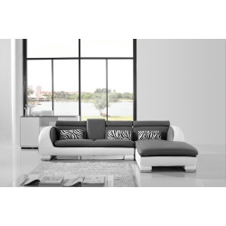 Divani Casa 816 Mini - Modern Leather Sectional Sofa