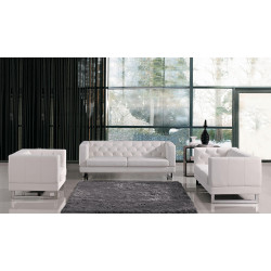 Divani Casa Windsor - Modern Tufted Eco-Leather Sofa Set