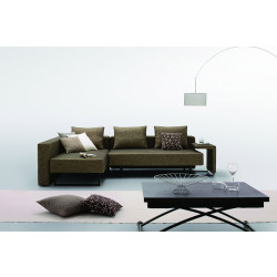 Divani Casa Olympic - Modern Fabric Sofa with Chaise