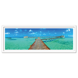 Modrest Wharf Framed Acrylic Painting