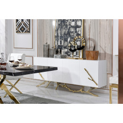Modrest Legend Modern White & Gold Buffet