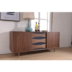 Modrest Gloria Modern Walnut Buffet