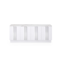 Modrest Kingsley Modern Marble & Stainless Steel Buffet