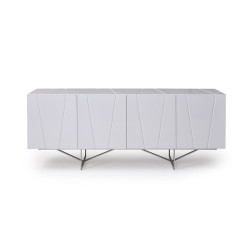 Modrest Chrysler Modern White High Gloss Buffet