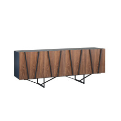 Modrest Strand Modern Walnut & Grey Buffet