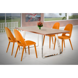 Modrest Gala Modern Walnut Dining Table
