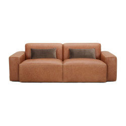 Divani Casa Galena Modern Brown Sofa