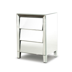 Modrest Roanoke - Modern Mirrored Bedroom Furniture Nightstand