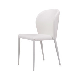 Modrest Maggie Modern White Leatherette Dining Chair (Set of 2)