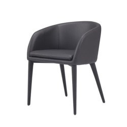 Modrest Cavill Modern Black Leatherette Dining Chair