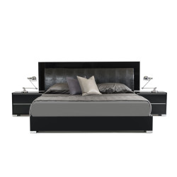 Modrest Grace Italian Modern Black Bed