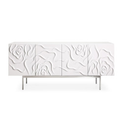 Modrest Gwen - Modern White High Gloss Buffet
