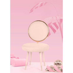 Modrest Haswell - Glam Pink Velvet Accent Chair (Set of Two)
