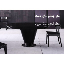 Crow Black Round Table
