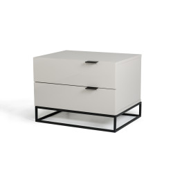 Modrest Hera Modern Grey Nightstand
