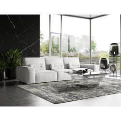 Coronelli Collezioni Hollywood - Italian White Leather Sectional Sofa