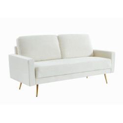 Divani Casa Huffine - Modern Beige Fabric Sofa