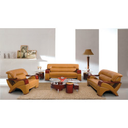 Divani Casa 2034 Modern Camel leather Living Room Set