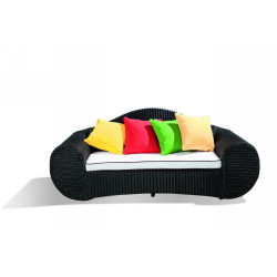 K-9097-1 loveseat sofa with 2.7in cushion and 4pcs pillow