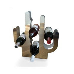Contemporary Stainless Wine Rack