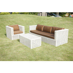 4014 Single sofa w/4.7in seat +4in soft back cushion
