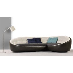 Modern Leather Egg Shaped Sofa - K8778