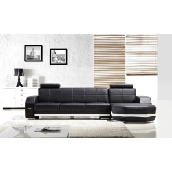Divani Casa T305 - Modern Bonded Leather Sectional Sofa