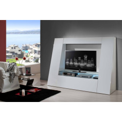 Italian White Prisma TV Stand