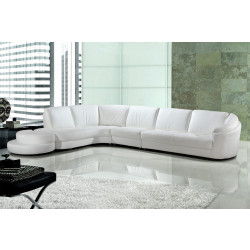 Divani Casa 9049 - Modern Bonded Leather Sectional Sofa