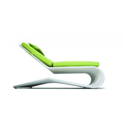 HTH3 Sun Bathing Chaise with foot rest and side table