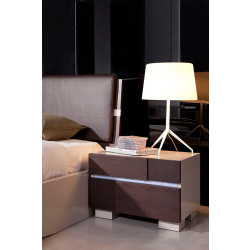 Modrest Anzio - Modern Brown Oak Nightstand