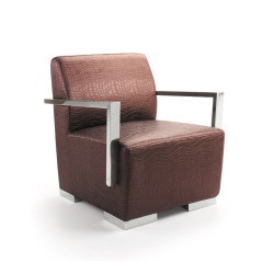 Divani Casa Calico - Modern Leather Lounge Chair