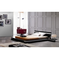 Modrest Sonata Modern Wenge Platform King Bed