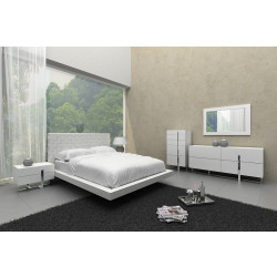 Modrest Voco - Modern White Leatherette Bed