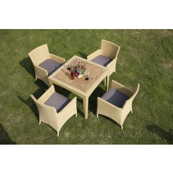 807-TKP Table w/teakwood top