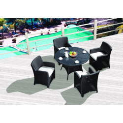 CZ-8014 Dining table w/8mm clear glass top