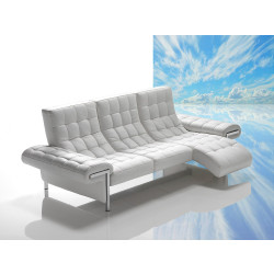 Dima Ivan Full Leather Sofa with Chaise - Made in Italy